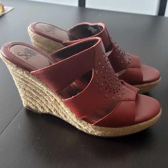 Söfft wedge sandals leather - Picture 1 of 6
